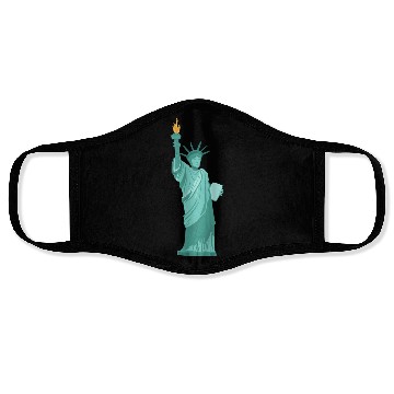 Discover statue of liberty Face Masks