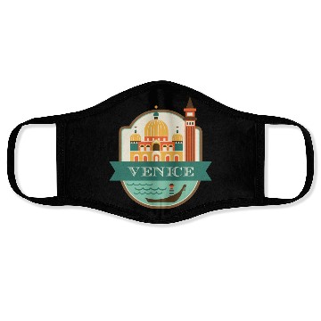 Discover venice italy Face Masks