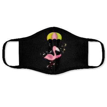 Discover flying flamingo Face Masks