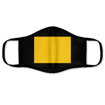 Discover "Yellow Square" design Face Masks