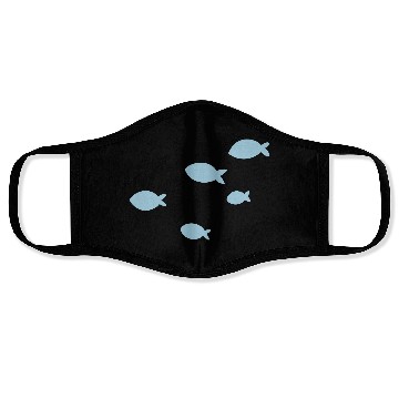 Discover school of fish Face Masks