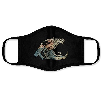 Discover tiger skull Face Masks