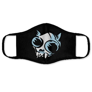 Discover cat skull Face Masks
