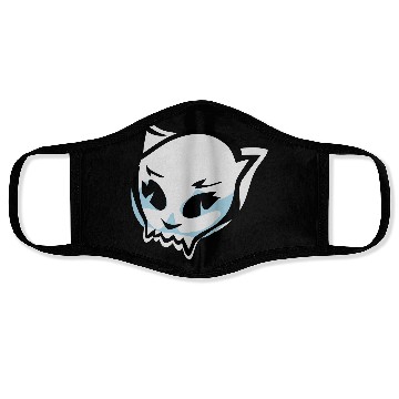 Discover cat skull Face Masks