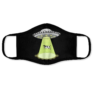 Discover ufo cow Face Masks