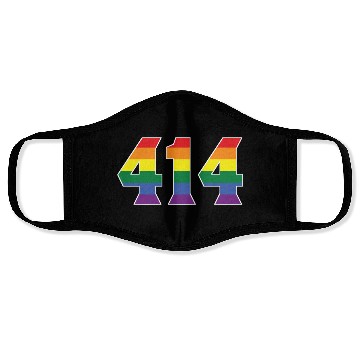 Discover Gay Pride 414 Milwaukee Area Code Face Masks