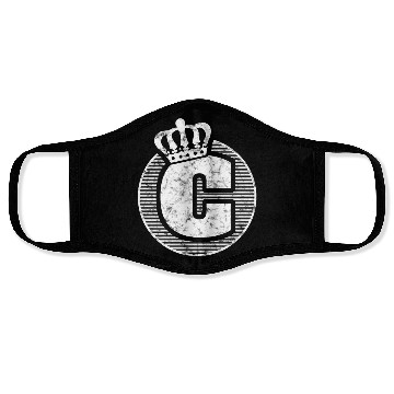Discover Name Letter C Character Case Alphabetical Crown Face Masks