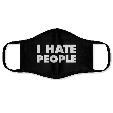 Discover I Hate People Face Masks