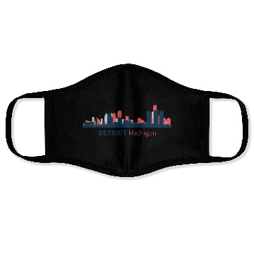 Discover Detroit, Michigan Face Masks