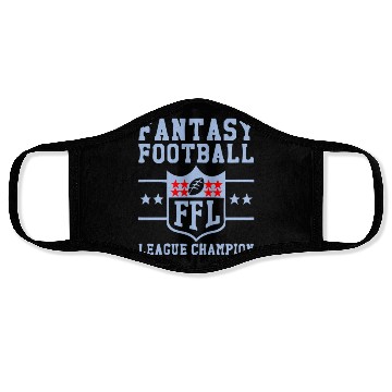 Discover Fantasy Football Trophy League Championship FFL Face Masks