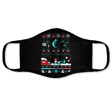 Discover Star Wars ugly Christmas sweater Face Masks