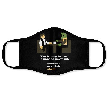 Discover Han and Greedo 8-Bit Face Masks