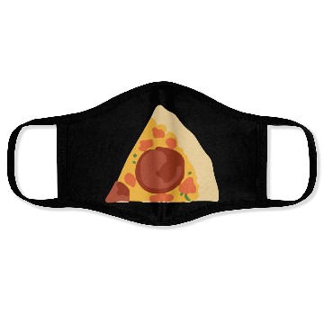 Discover pizza slice Face Masks