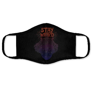 Discover Stay Weird Face Masks