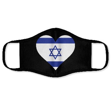 Discover A Heart For Israel Face Masks