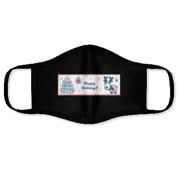 Discover Happy Holidays Face Masks