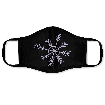 Discover snowflake 3 vectorstock 6438519 Face Masks