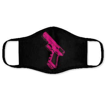 Discover Pink gun Face Masks