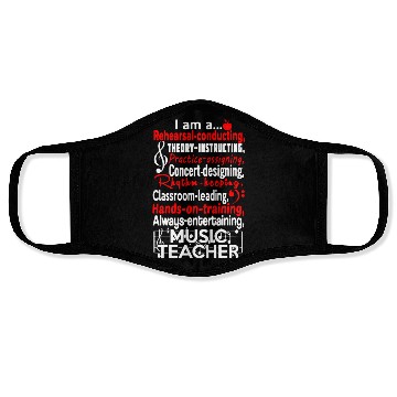 Discover Music Teacher Face Masks