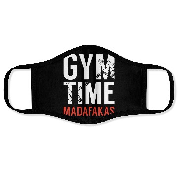 Discover Gym Time Madafakas Face Masks