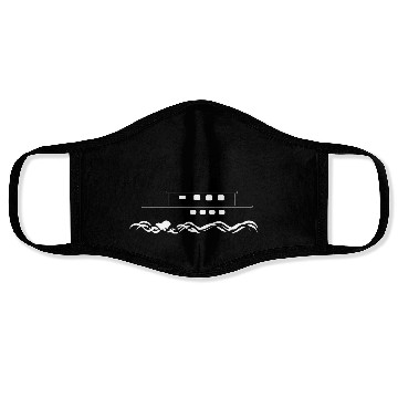 Discover ship boat canoe sailboat submarine yacht anchor136 Face Masks