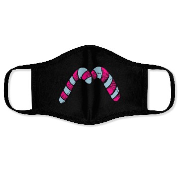 Discover Candy canes "M" Face Masks
