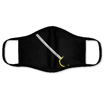 Discover fencing fechten floret sword parry samurai1 Face Masks