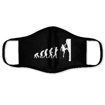 Discover Climber Rock Climbing Climb Gift Christmas Face Masks