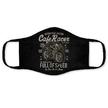 Discover Cafe Racer Face Masks