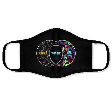 Discover Science Wonder Art Overlapping Circles Gift Face Masks