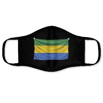 Discover flag gabon Face Masks