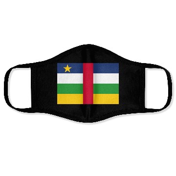 Discover flag central african republic Face Masks