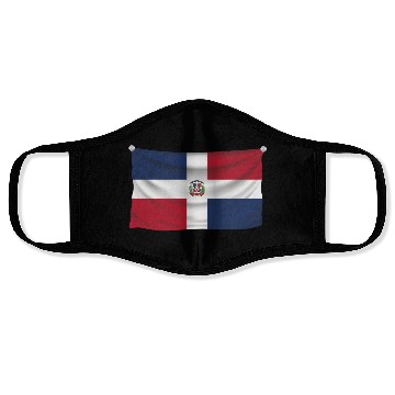 Discover flag dominican republic Face Masks