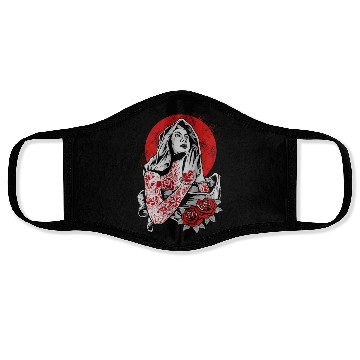 Discover Virgin Mary Tattoo Face Masks