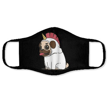 Discover Pug Love Face Masks