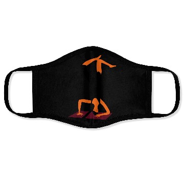 Discover yoga pose Face Masks