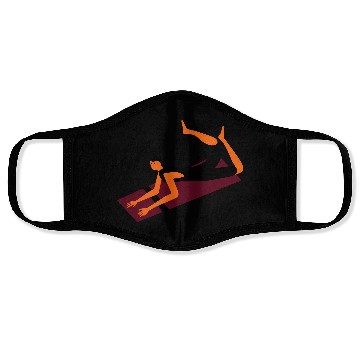 Discover yoga pose Face Masks