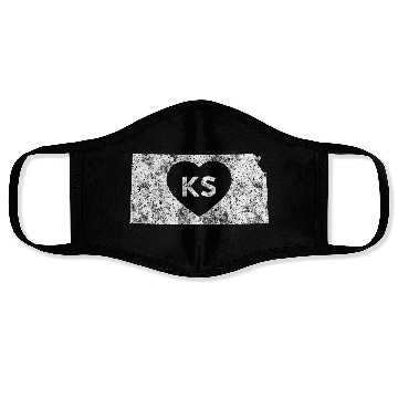 Discover Used I Love Kansas State Face Masks