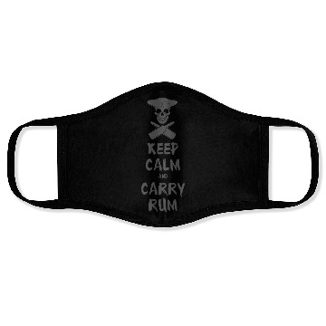 Discover keep calm pirate Face Masks