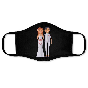 Discover wedding couple Face Masks