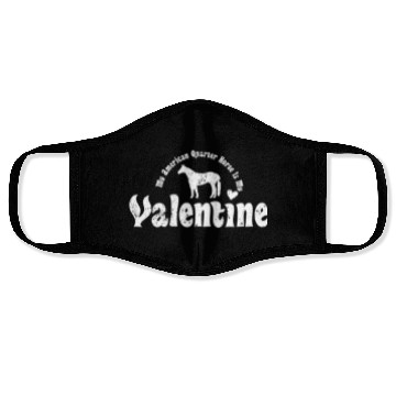 Discover My Anti Valentine American Quarter Horse Face Masks