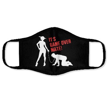 Discover Funny Grunge Game Over Mate Stag Night Party Face Masks