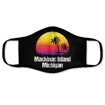 Discover Summer Vacation Mackinac Island Face Masks
