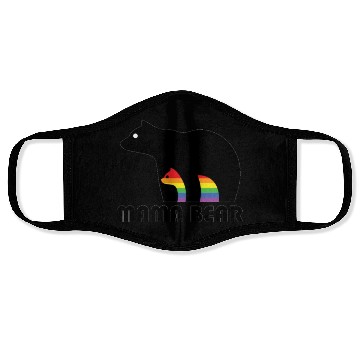 Discover Mama Bear Gay Pride Rainbow LGBT Face Masks