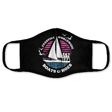 Discover Boats N Hoes Step Brothers Huff Doback Anchor Face Masks