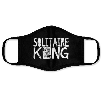Discover Solitaire King Card Games Fun Face Masks