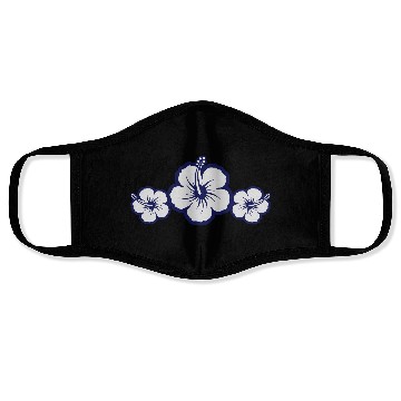 Discover Hawaiian Hibiscus Flowers - Surf & Sun Face Masks