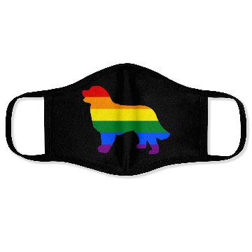 Discover Gay Pride Dog Bernese Mountain Dog Gay Pride Dog Apparel Face Masks
