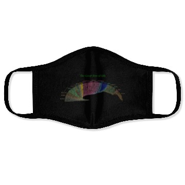 Discover Evolution Cousin Tree of Life for Dark Garments Face Masks