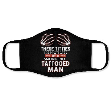 Discover there titties are protected by a smoking hot tatto Face Masks